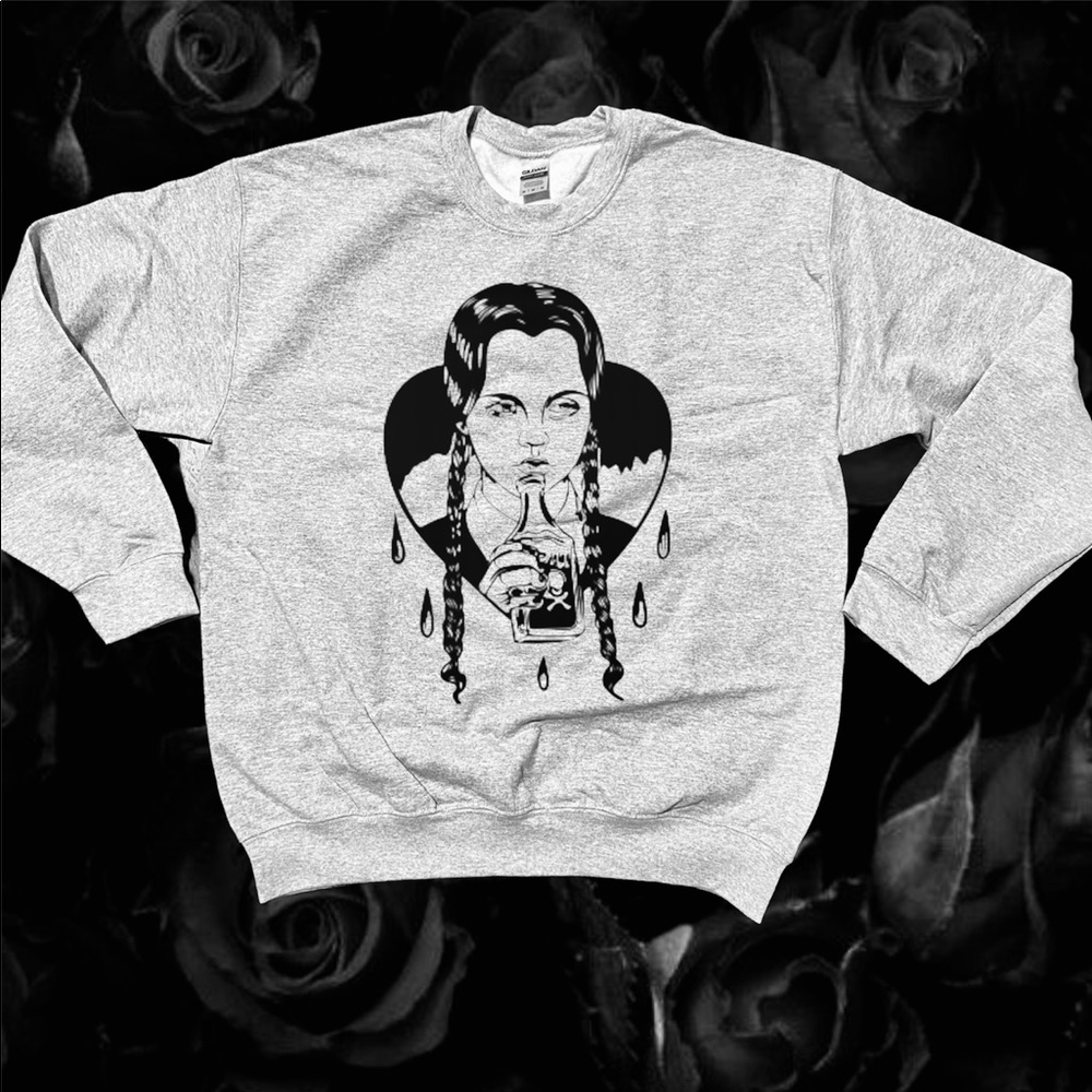 Wednesday Addams family Crewneck sweater